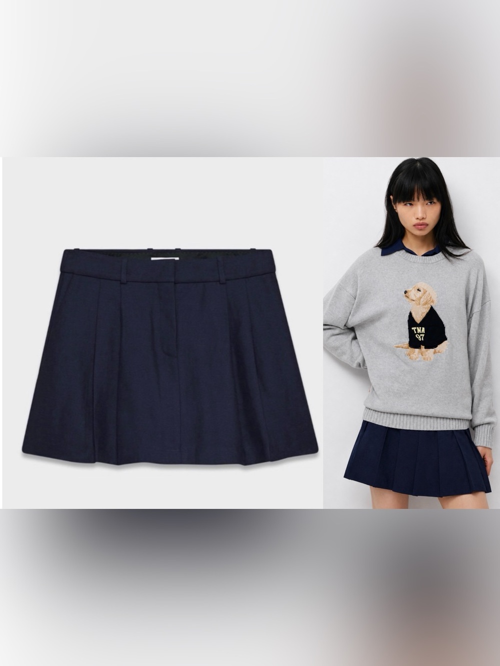 Aritzia Babaton Pleated Scanner Skirt